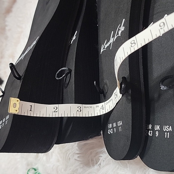 3pcs Kandy Life Interchangeable Sandals - Flat & Wedge/ sizes 11/ NWT - Picture 9 of 10